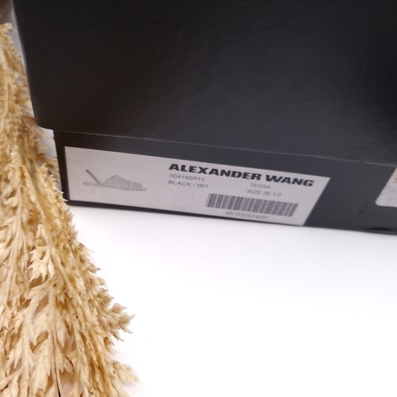 New Alexander Wang Tessa Suede Black Sz 36½ - Picture 3 of 14